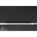 Бутон за вградено тоалетно казанче STRIPE в стъклен черен цвят с механизъм за механично изплакване.