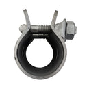 Съединител за стълбове, хоризонтален, 150мм, изработен от стомана, с диаметър за тръба ф48.