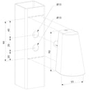 Купи Дизайнерска LED лампа за оградна врата - цвят сив за 124.55 лв. само от Nika.bg