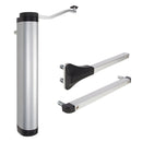 Автомат за затваряне на врати VERTICLOSE 2 в сив цвят с частите на система за затваряне.