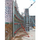 Вертикализатор за стена с кофраж и стоманени конструкции на строителен обект