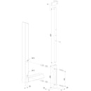 Технически чертеж на универсално сюрме с размери и детайли за монтаж.