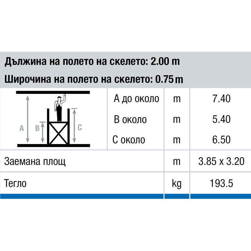 Купи Алуминиево мобилно скеле KRAUSE STABILO - работна височина до 7.40м за 5840 лв. само от Nika.bg