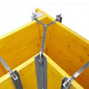 Метален ъглов профил за стена, част от олекотена кофражна система Legnotre.